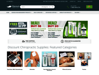 discountchiropracticsupplies.com screenshot