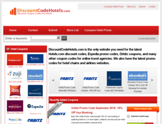 discountcodehotels.com screenshot