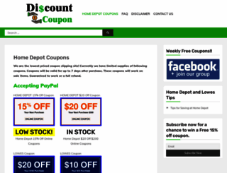 discountcoupons.com screenshot