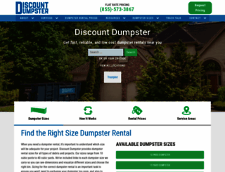 discountdumpsterco.com screenshot