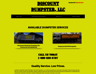 discountdumpsterllc.com screenshot