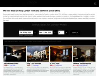 discounted-hotels-london.co.uk screenshot