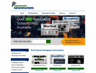 discountednewspapers.com screenshot