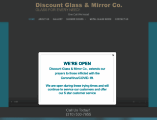 discountglassandmirrorco.com screenshot