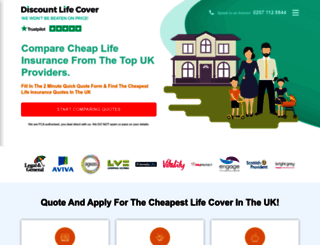 discountlifecover.co.uk screenshot