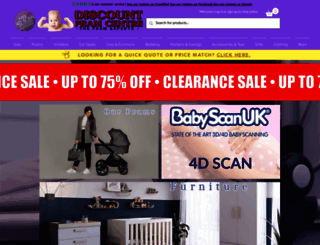 discountpramcentre.co.uk screenshot