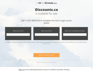 discounts.ca screenshot