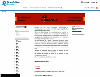 discours.revues.org screenshot