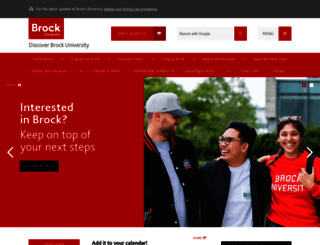 discover.brocku.ca screenshot