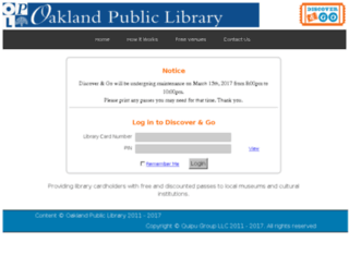 discover.oaklandlibrary.org screenshot