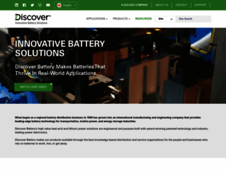 discoverbattery.com screenshot
