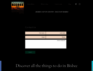 discoverbisbee.com screenshot
