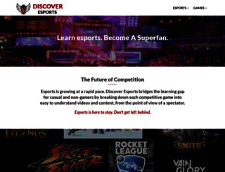 discoveresports.com screenshot