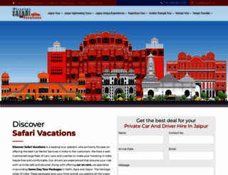 discoversafarivacations.com screenshot