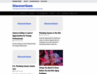 discoversoon.com screenshot