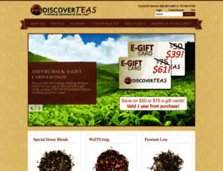 discoverteas.com screenshot