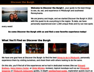 discovertheburgh.com screenshot