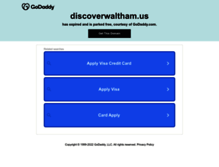 discoverwaltham.us screenshot