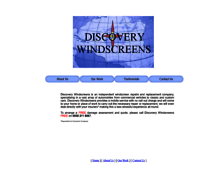 discoverywindscreens.co.uk screenshot