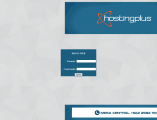 discoweb.hostingplus.cl screenshot