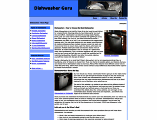 dishwasherguru.com screenshot