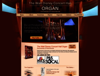 disneyhallorgan.com screenshot