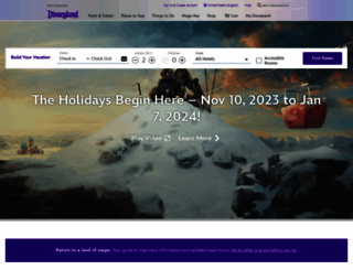 disneyland.com screenshot