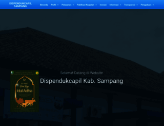 dispendukcapil.sampangkab.go.id screenshot
