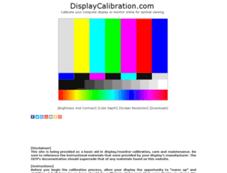 displaycalibration.com screenshot