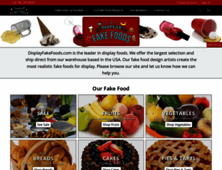 displayfakefoods.com screenshot