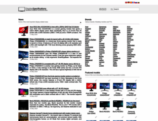 displayspecifications.com screenshot
