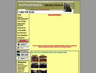disposophobia.theplan.com screenshot