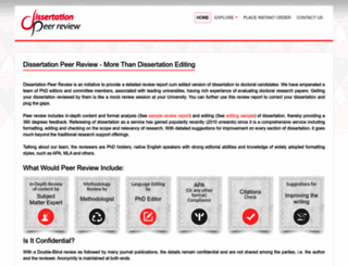 dissertationpeerreview.com screenshot