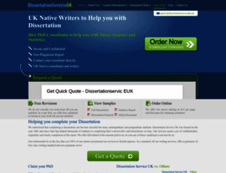 dissertationserviceuk.net screenshot
