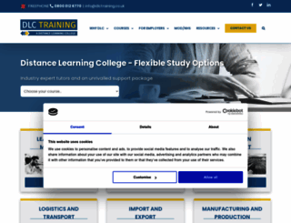 distancelearningcollege.co.uk screenshot