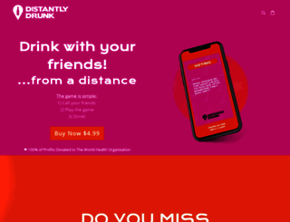 distantly-drunk.myshopify.com screenshot