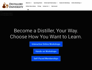 distilleryuniversity.com screenshot