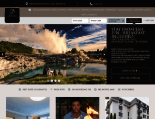 distinctionhotelsrotorua.co.nz screenshot