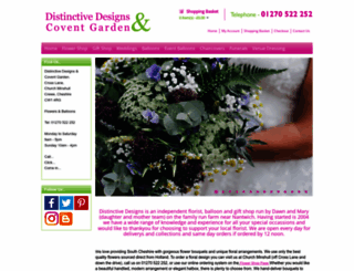 distinctivedesigns-florist.co.uk screenshot