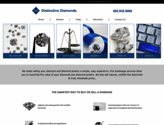 distinctivediamonds.com screenshot