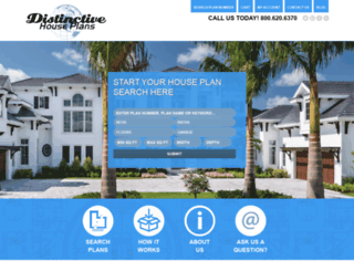 distinctivehouseplans.com screenshot