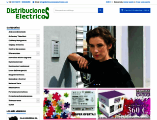 distribucioneselectricas.com screenshot