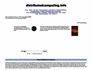 distributedcomputing.info screenshot