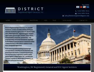 districtregisteredagent.com screenshot