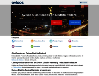 distritofederal.evisos.com.mx screenshot