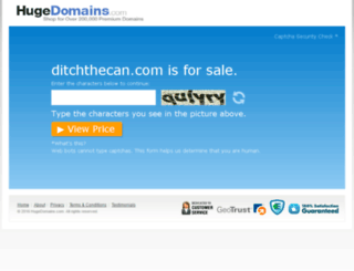 ditchthecan.com screenshot