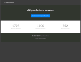 dithyrambe.fr screenshot