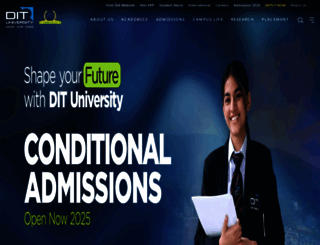 dituniversity.co.in screenshot