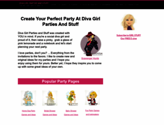 diva-girl-parties-and-stuff.com screenshot