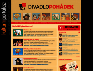 divadlopohadek.cz screenshot